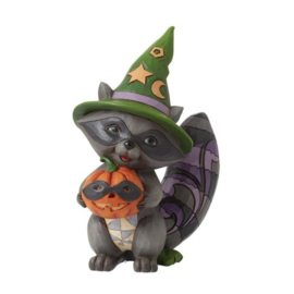 Racoon with Jack-O-Lantern * H 14cm Jim Shore 6012748 , retired  laatste exemplaar