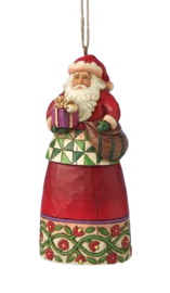 Santa with Presents Ornament * H10cm Jim Shore 4014377