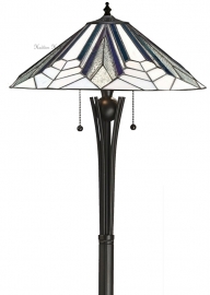 T026FL-TG08FB * Vloerlamp H156cm met Tiffany kap Ø48cm Astoria