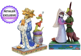Robin Hood & Maid Marian - Prince John & Sir Hiss - Set van 2 Jim Shore beelden.
