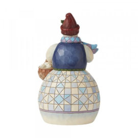 Snowman with Basket of Snowballs H22,5cm Jim Shore 6008919 retired