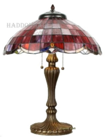 6291 * Tafellamp Tiffany H68cm Ø51cm Velvet