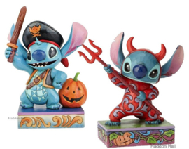 Stitch Halloween  * H15cm Set van 2 JIm Shore beelden retired, laatste sets