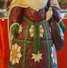 Santa with Bag  Statue H 50 cm ! Jim Shore 4059403 Supersize Kerstman retired, aanbieding *