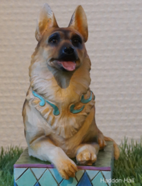 "Kaiser" Duitse Herder H12cm Jim Shore retired , laatste exemplaar