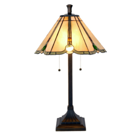6367 Tafellamp H67cm met Tiffany kap Ø40cm Shining Sun