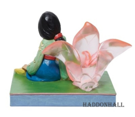 Mulan with Cherry Blossom , Ariel with Shell & Belle with Rose - Set van 3 Jim Shore beelden * 