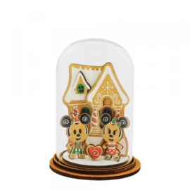 Mickey & Minnie Stolpje "Home for Christmas"  Gingerbread A30544