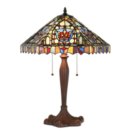 1206 * Tafellamp Tiffany H60cm Ø47cm Angelique