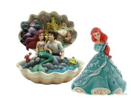 Ariel - Set van 2 beelden - Ariel Shell & Treasure Keeper , retired *   superaanbieding