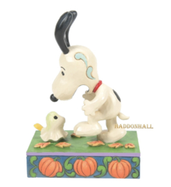 Snoopy Scared by Woodstock Ghost H13cm Jim Shore 6016580