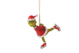 Grinch Ice Skating Ornament Jim Shore 6015225 *