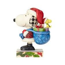 SNOOPY & WOODSTOCK Here Comes Snoopy Claus * H 26cm Jim Shore 4057672 uit 2017