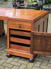 Bureau Partnerdesk 120x180cm H78cm Massief Teakhout