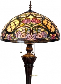 9962 9459  * Vloerlamp Tiffany Ø50cm Grandiflora Bolling in de voet