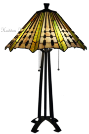 7858 * Tafellamp Tiffany H75cm Ø50cm Plissé