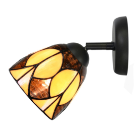 8118 * Wandlamp Spot met Tiffany kap Ø13cm Parabola