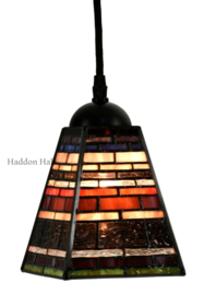 8117 *Hanglamp Tiffany 13x13cm Industrial