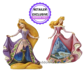 Castle Dress - Set van 2 - Rapunzel & Aurora- Jim Shore retired