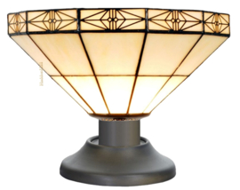3087 * Tafellamp Uplight Tiffany H+/-26cm Ø32cm Serenity