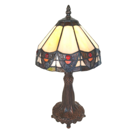 6108 * Tafellamp Tiffany H34cm Ø20cm Demeter