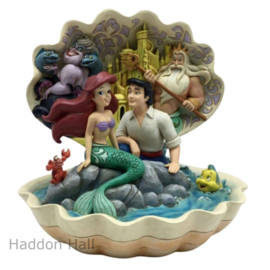 Ariel Shell figurine  21 cm hoog Jim Shore 6005956 Disney Traditions ,  retired *