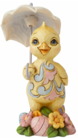 Easter Chick with Umbrella Mini Figurine H10cm Jim Shore 6008410 * Retired