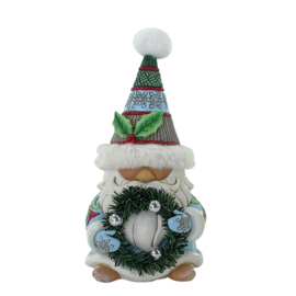 Gnome with Wreath & Trimmed Hat Jim Shore 6017287