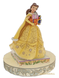 Belle Christmas H17cm + BASE WHITE Ø16cm Jim Shore 6007067 Kerst Belle retired * beperkte voorraad