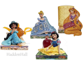 Prinsessen Set van 4 - Cinderella, Jasmine , Snow White & Rapunzel - Jim Shore *