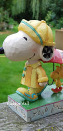SNOOPY & WOODSTOCK Friends Through Rain Or Shine H 14cm Jim Shore 4055654 retired item from 2016