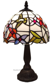 610091 * Tafellamp Tiffany H35cm Ø20cm Kolibri