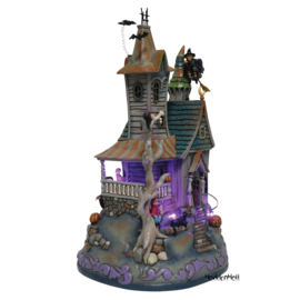 HWC Haunted House H30,5cm Illuminated - Jim Shore 6012751  uitverkocht