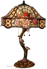 5631 Tafellamp Tiffany H67cm Ø42cm Rosalinde