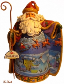 JIM SHORE Fly Away Tiny Sleigh 31 cm  nr. 4000831 uit 2007 , sold