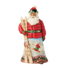 Lodge Santa wit Skis "Gone Skiing" Jim Shore 6017037
