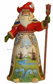 Dutch Traditions  Nederlandse Santa  18cm Jim Shore Kerstman uit 2013  4034367 SUPERAANBIEDING *