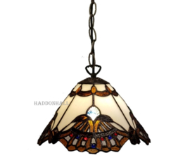 101082 * Hanglamp Tiffany Ø25cm Seashell Cream