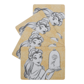 Belle - Set van 4 Placemats 21,5x29cm Enchanting Disney A31831