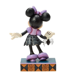 Minnie "Web-Tastic Halloween" H16,5cm Jim Shore 6017939 , op voorraad.