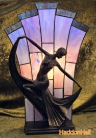 NPA18680 * Tafellamp Tiffany H48cm Art Deco Dame