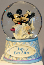 MICKEY & MINNIE "Hapily Ever After" H18cm Jim Shore Waterbal 4059185 retired