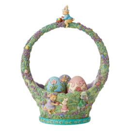 18th Annual Easter Basket H23,5cm Jim Shore 6010591 Paasmand laatste exemplaren, retired *