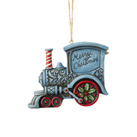 Santa in Train Engine Ornament * H9cm Jim Shore 6004311 retired
