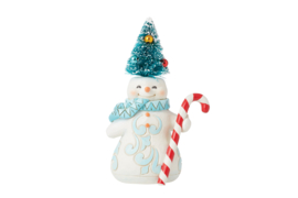 Snowman Pint  with Sisal Tree Hat  * H12,5cm Jim Shore 6015468