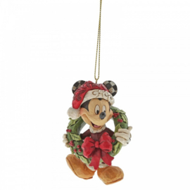 Mickey & Minnie Christmas Hanging Ornament - Set van 2 Jim Shore beelden retired *
