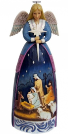 Nativity Angel Statue H 50cm! Jim Shore 4059402 Supersize Kerst Engel uit 2017 retired * aanbieding