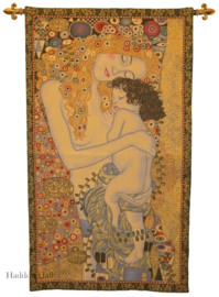 Gustav Klimt Wandkleed + Stang "The Ages of  Woman" H114cm B68cm