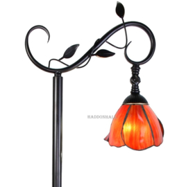 8200 Vloerlamp - Leeslamp H152cm met Tiffany kap Ø17cm Poppy