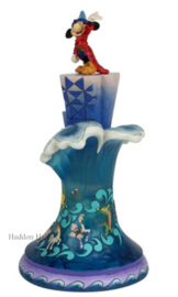 Mickey Sorcerer Masterpiece Fantasia H 46cm Jim Shore 6007053 retired,  gesigneerd *